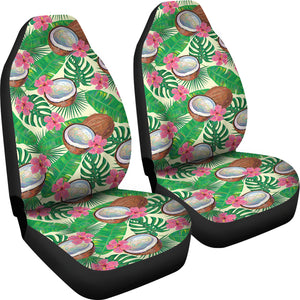 Coconut Pattern Print Design 01 Universal Fit Car Seat Covers