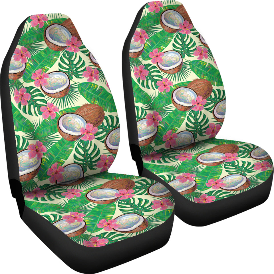 Coconut Pattern Print Design 01 Universal Fit Car Seat Covers
