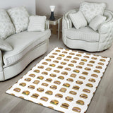 Hamburger Pattern Print Design 02 Area Rug