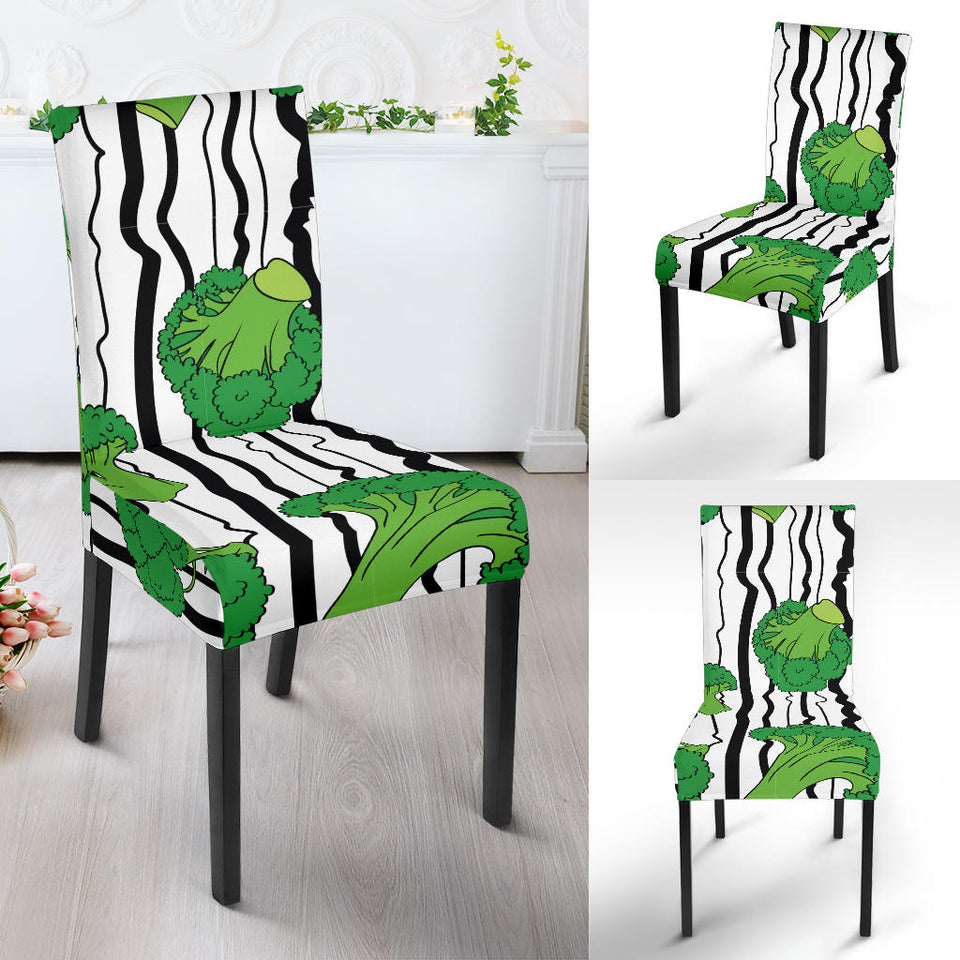 Cool Broccoli Pattern Dining Chair Slipcover