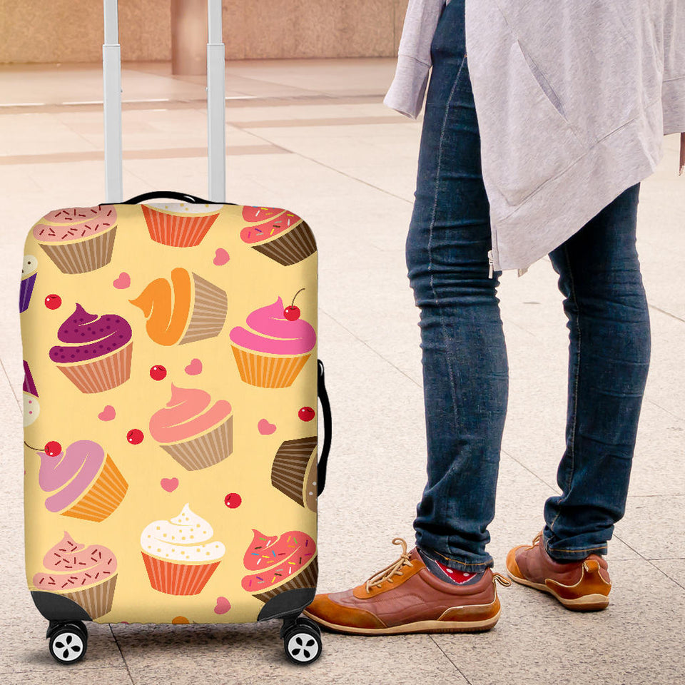 Cake Cupcake Heart Cherry Pattern Luggage Covers