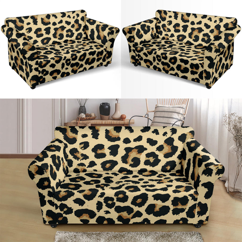 Leopard Print Design Pattern Loveseat Couch Slipcover