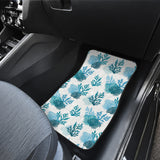 Coral Reef Pattern Print Design 04 Front and Back Car Mats