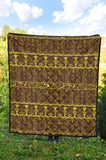 Egypt Hieroglyphics Pattern Print Design 03 Premium Quilt