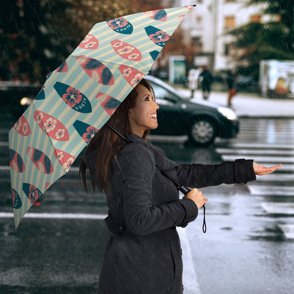 Surfboard Pattern Print Design 02 Umbrella