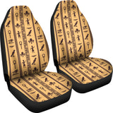 Egypt Hieroglyphics Pattern Print Design 02 Universal Fit Car Seat Covers