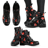 Fox Sleeping Fox Pattern Leather Boots