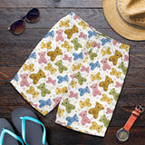 Teddy Bear Pattern Print Design 01 Men Shorts