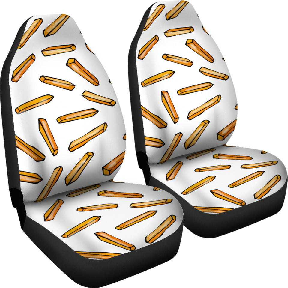 French Fries Potato Pattern Universal Fit Car Seat Covers