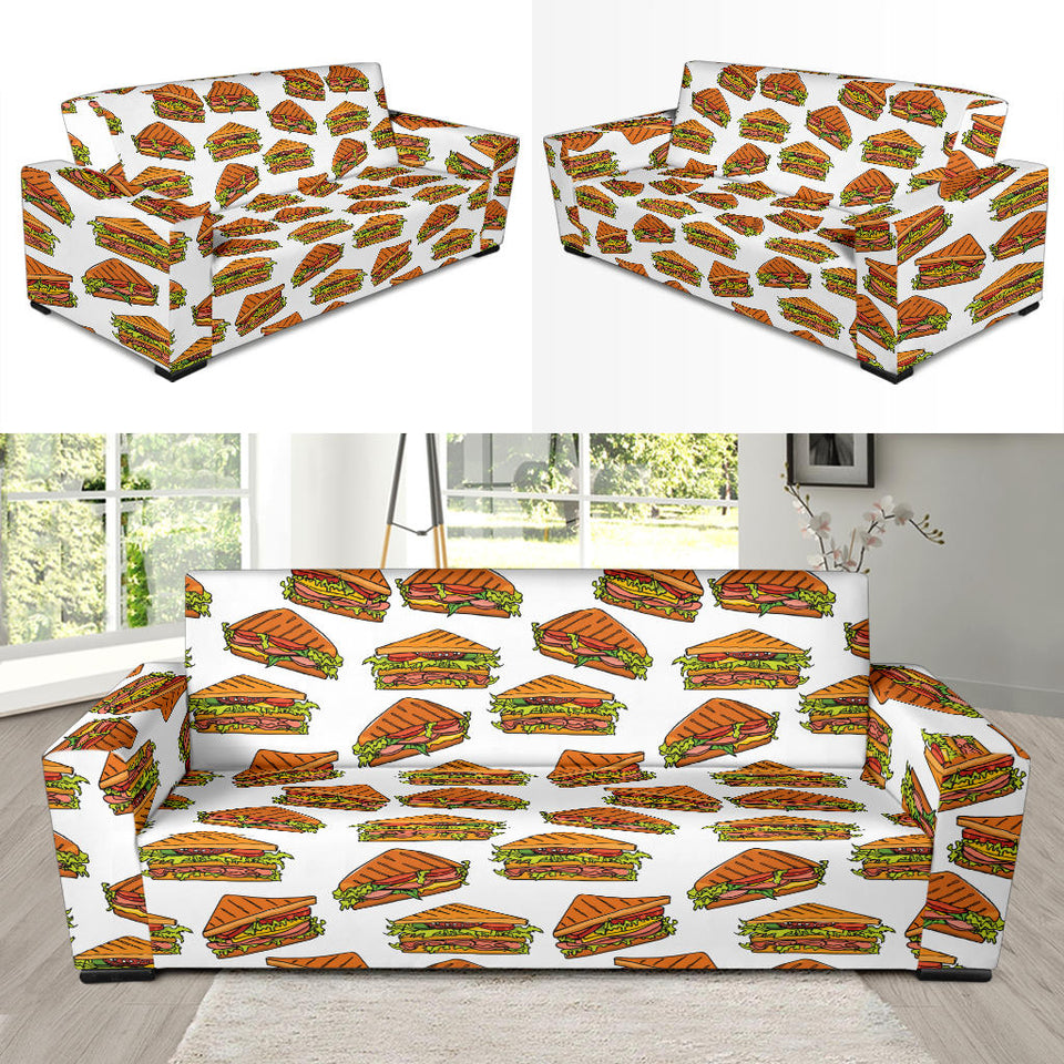 Sandwich Pattern Print Design 02  Sofa Slipcover