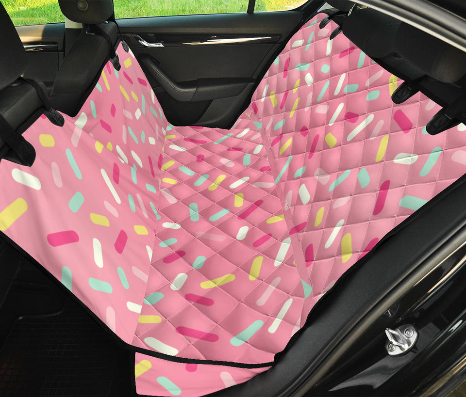 Pink Donut Glaze Candy Pattern Dog Car Seat Covers