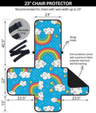 Rainbows Sky Clouds Pattern Chair Cover Protector