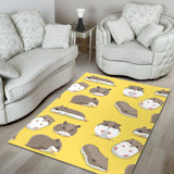 Cute Hamster Pattern Area Rug