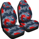 Koi Fish Carp Fishs Hand Drawn Japanese Art Universal Fit Car Seat Covers