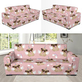 Cute Unicorn Pug Pattern Sofa Slipcover