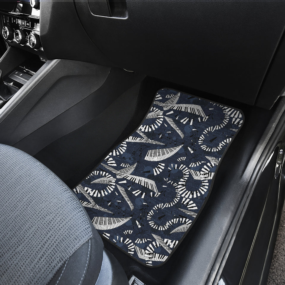 Piano Pattern Print Design 02 Front Car Mats