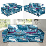 Whale Design Pattern Sofa Slipcover