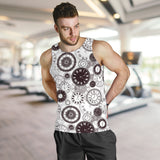 Classic vintage clock pattern Men Tank Top