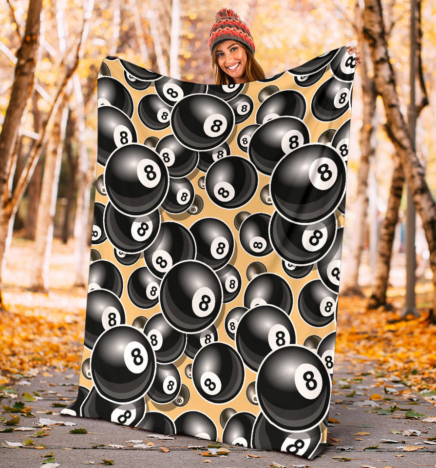 Billiard Ball Pattern Print Design 04 Premium Blanket