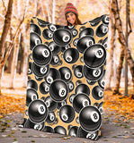 Billiard Ball Pattern Print Design 04 Premium Blanket