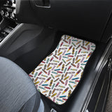 Skate Board Pattern Print Design 05 Front Car Mats