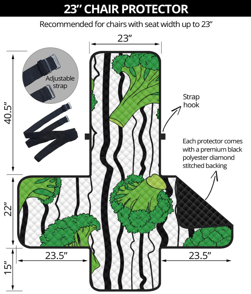 Cool Broccoli pattern Chair Cover Protector