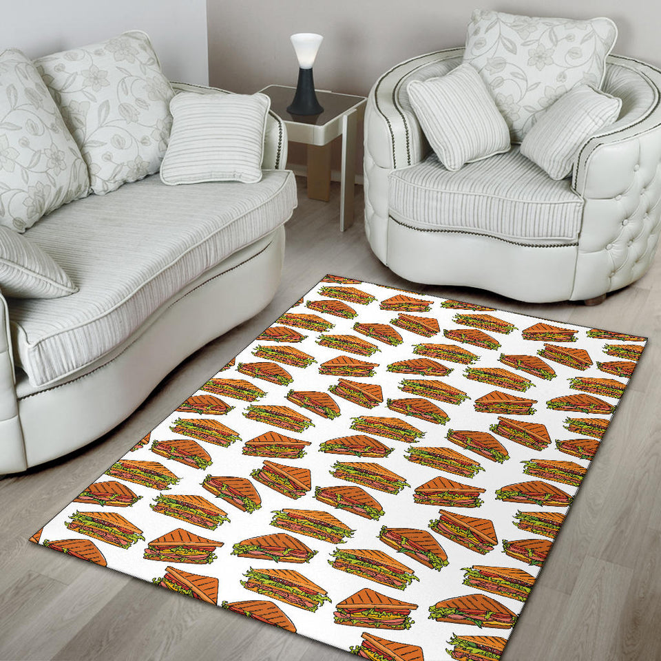 Sandwich Pattern Print Design 02 Area Rug