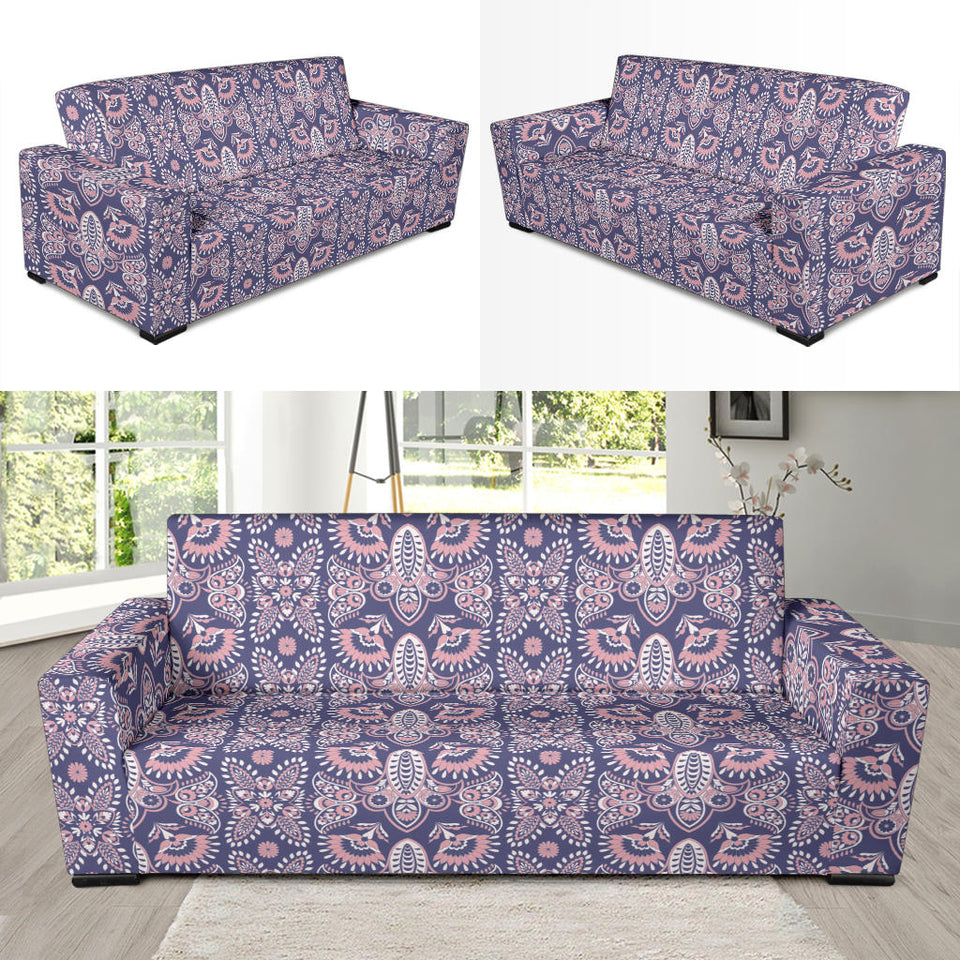 Indian Batik Style Pattern Sofa Slipcover
