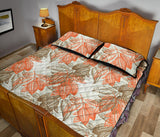 Cocoa beans Cocoa tree pattern Quilt Bed Set