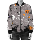 Halloween Design Pattern Women'S Bomber Jacket