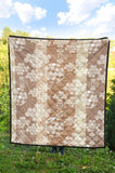 Beautiful Hexagon Japanese  Pattern Premium Quilt