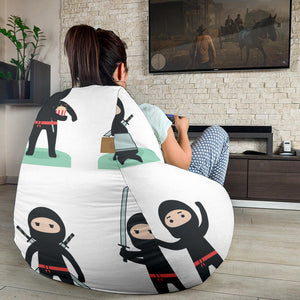 Cute Ninja Katana Sword Pattern Bean Bag Cover