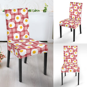 Fried Eggs Pattern Print Design 03 Dining Chair Slipcover