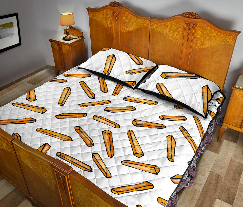 French fries potato pattern Quilt Bed Set