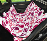 Pink Sketch Tulip Pattern Dog Car Seat Covers