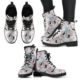 Cute Mermaid Pattern Leather Boots