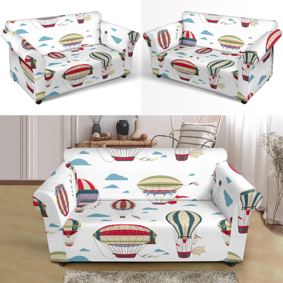 Hot Air Balloon Pattern Loveseat Couch Slipcover