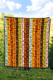 Egypt Hieroglyphics Pattern Print Design 01 Premium Quilt