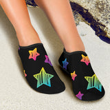 Colorful Star Pattern Aqua Shoes