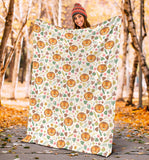 Lion Pattern Print Design 04 Premium Blanket