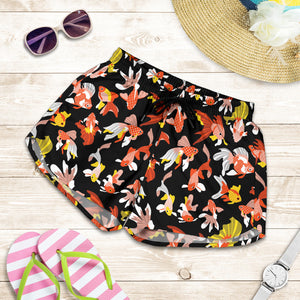 Goldfish Pattern Print Design 03 Women Shorts