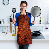 Cocoa Beans Tribal Polynesian Pattern Adjustable Apron