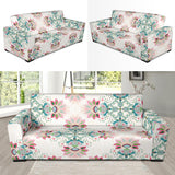 Square Floral Indian Flower Pattern Sofa Slipcover