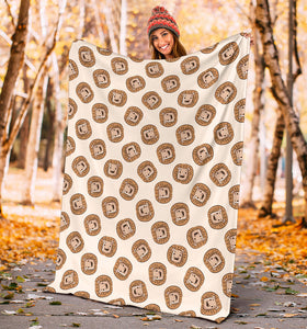 Lion Pattern Print Design 01 Premium Blanket