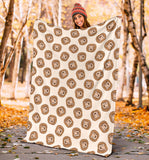 Lion Pattern Print Design 01 Premium Blanket