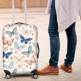 Blue Butterfly Pattern Luggage Covers