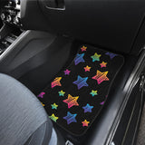 Colorful Star Pattern Front And Back Car Mats