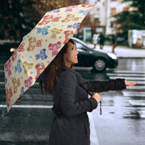 Teddy Bear Pattern Print Design 05 Umbrella