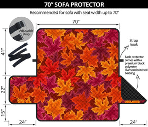 Autumn maple leaf pattern Sofa Cover Protector