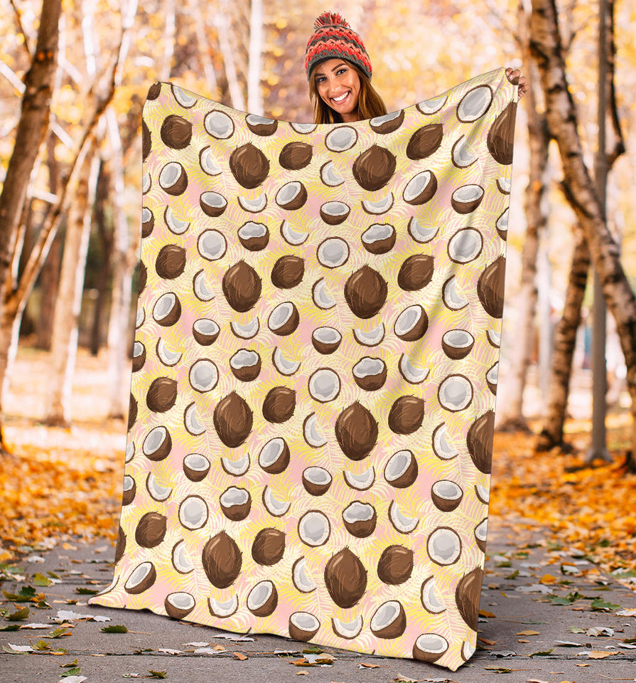 Coconut Pattern Print Design 05 Premium Blanket